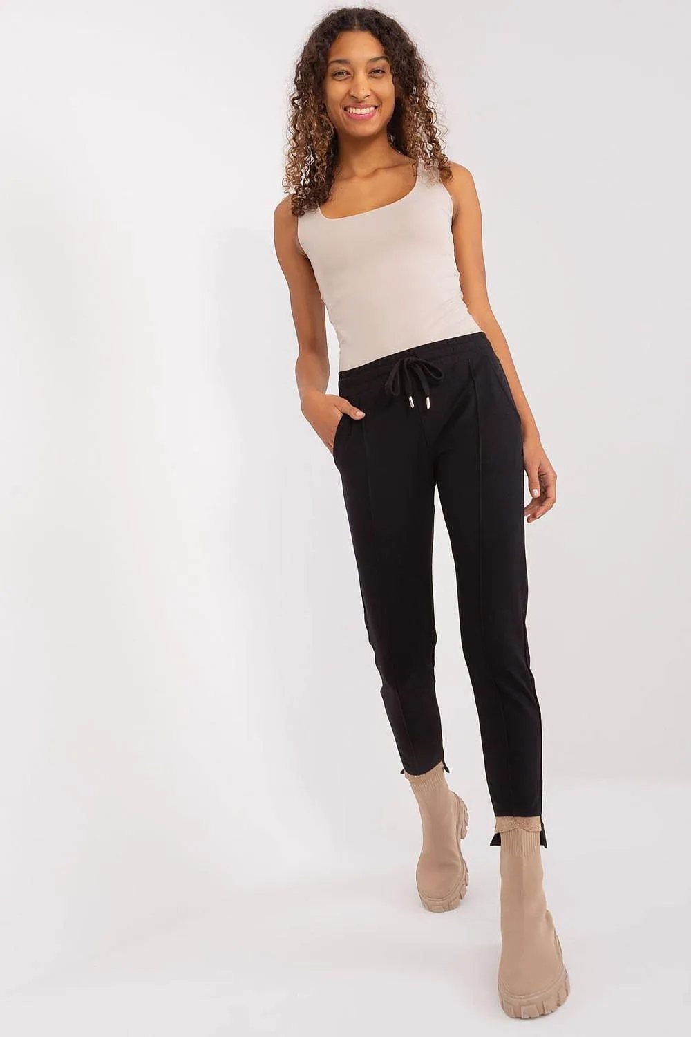 Adjustable High-Waisted Cotton Lounge Pants for Ultimate Comfort