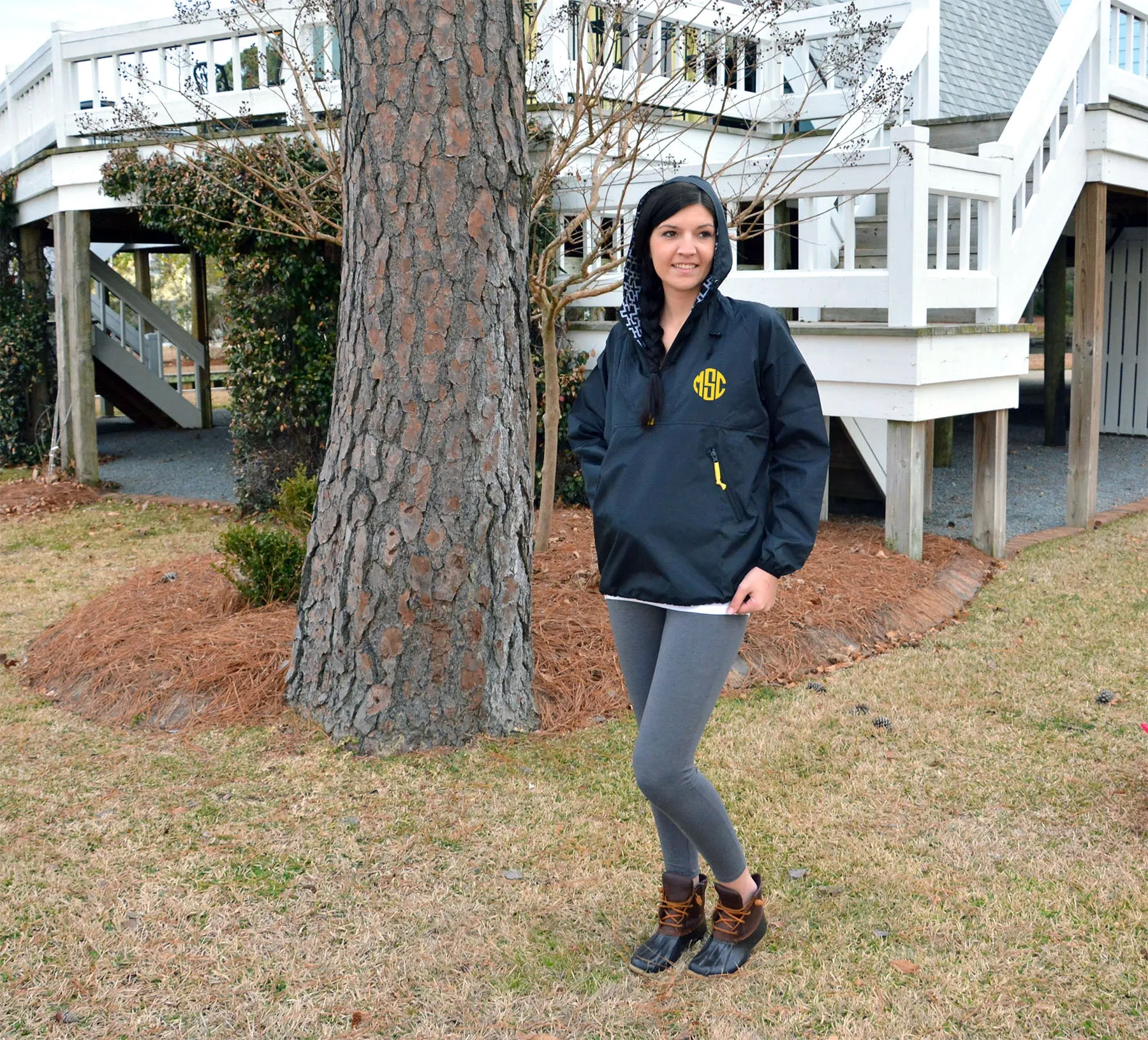 Adult Half-Zip Raincoats