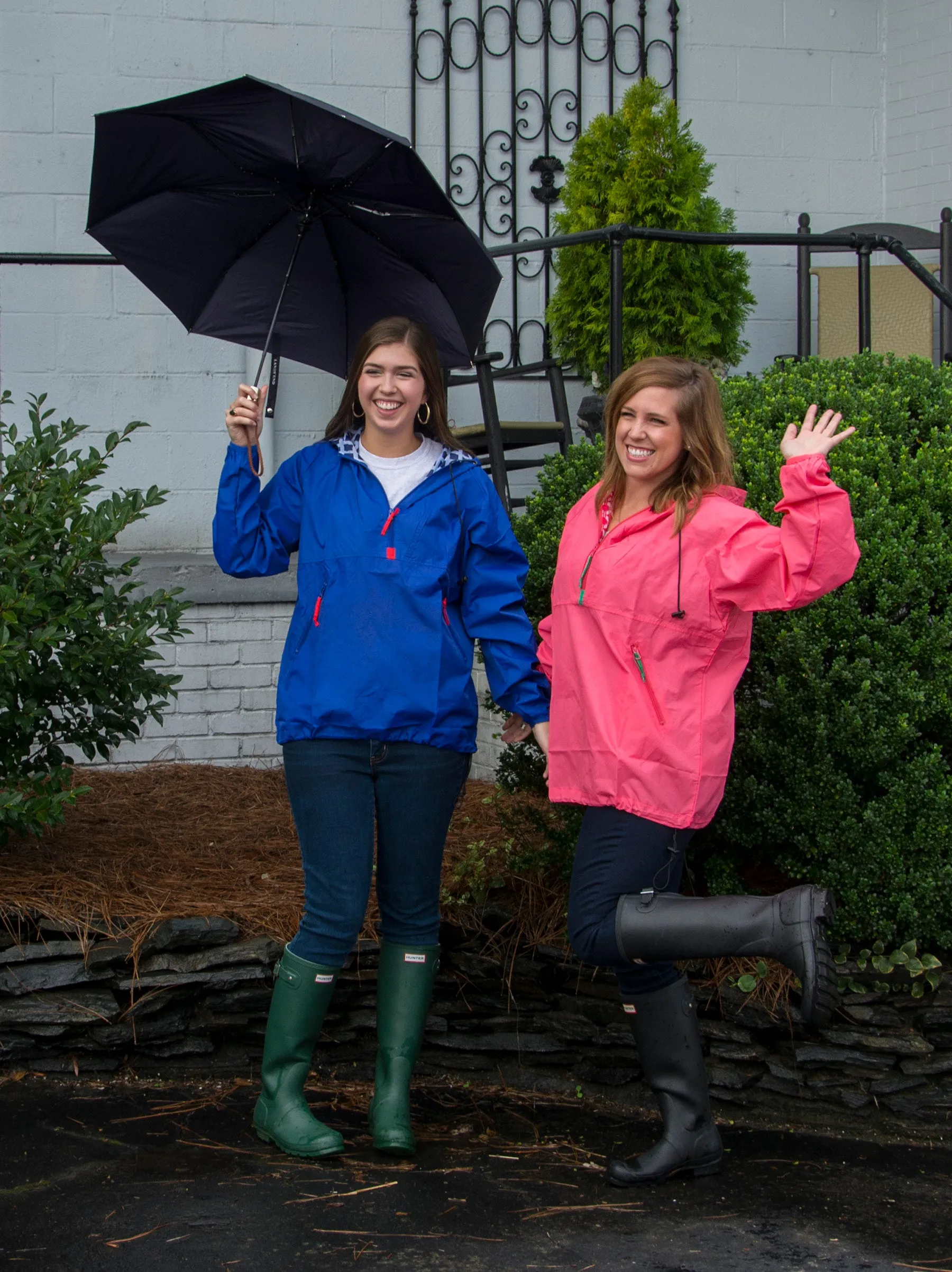 Adult Half-Zip Raincoats