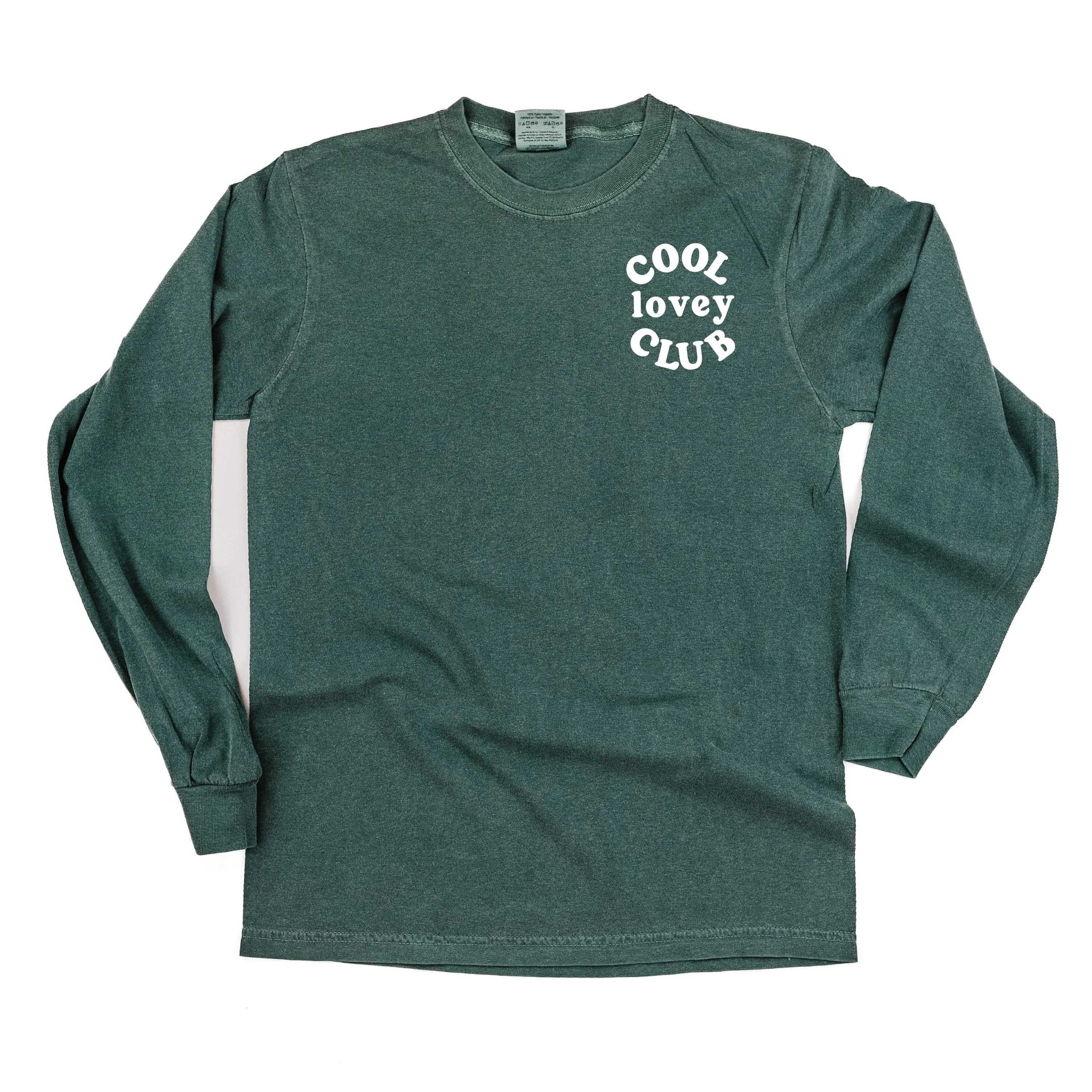 COOL Lovey CLUB - Pocket Design - LONG SLEEVE COMFORT COLORS TEE
