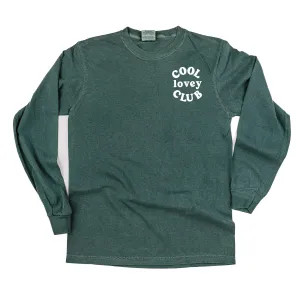 COOL Lovey CLUB - Pocket Design - LONG SLEEVE COMFORT COLORS TEE