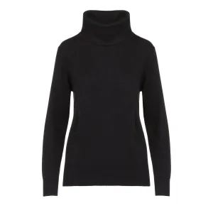 Cowl Neck with Pouch in Black