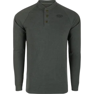 Drake Weston Lakes Waffle Henley L/S