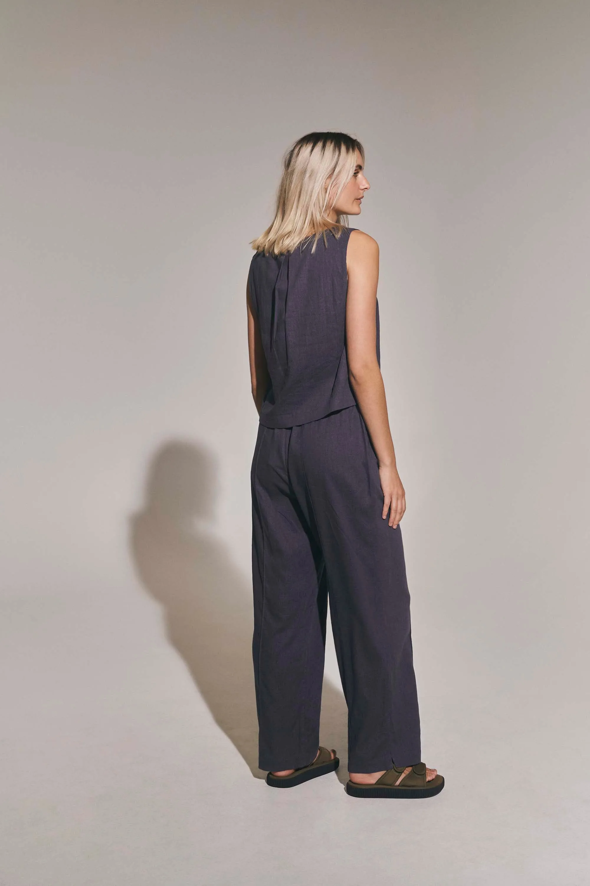 Esma pants - Dusty blue