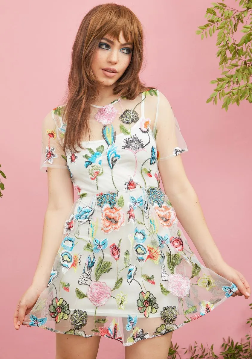 Forgotten Garden Embroidered Dress