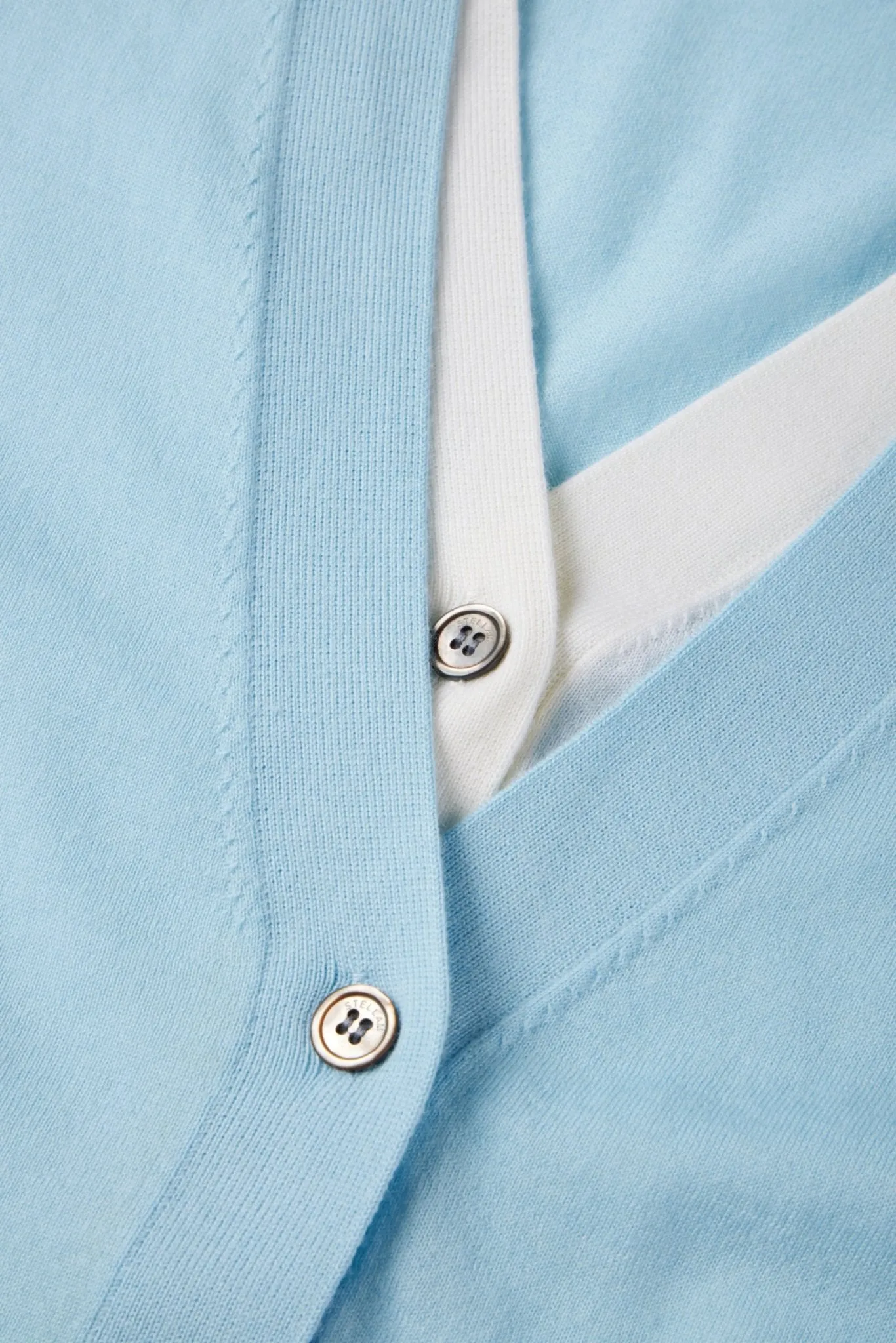 LEMAIRE wool double layer cardigan (Blue)