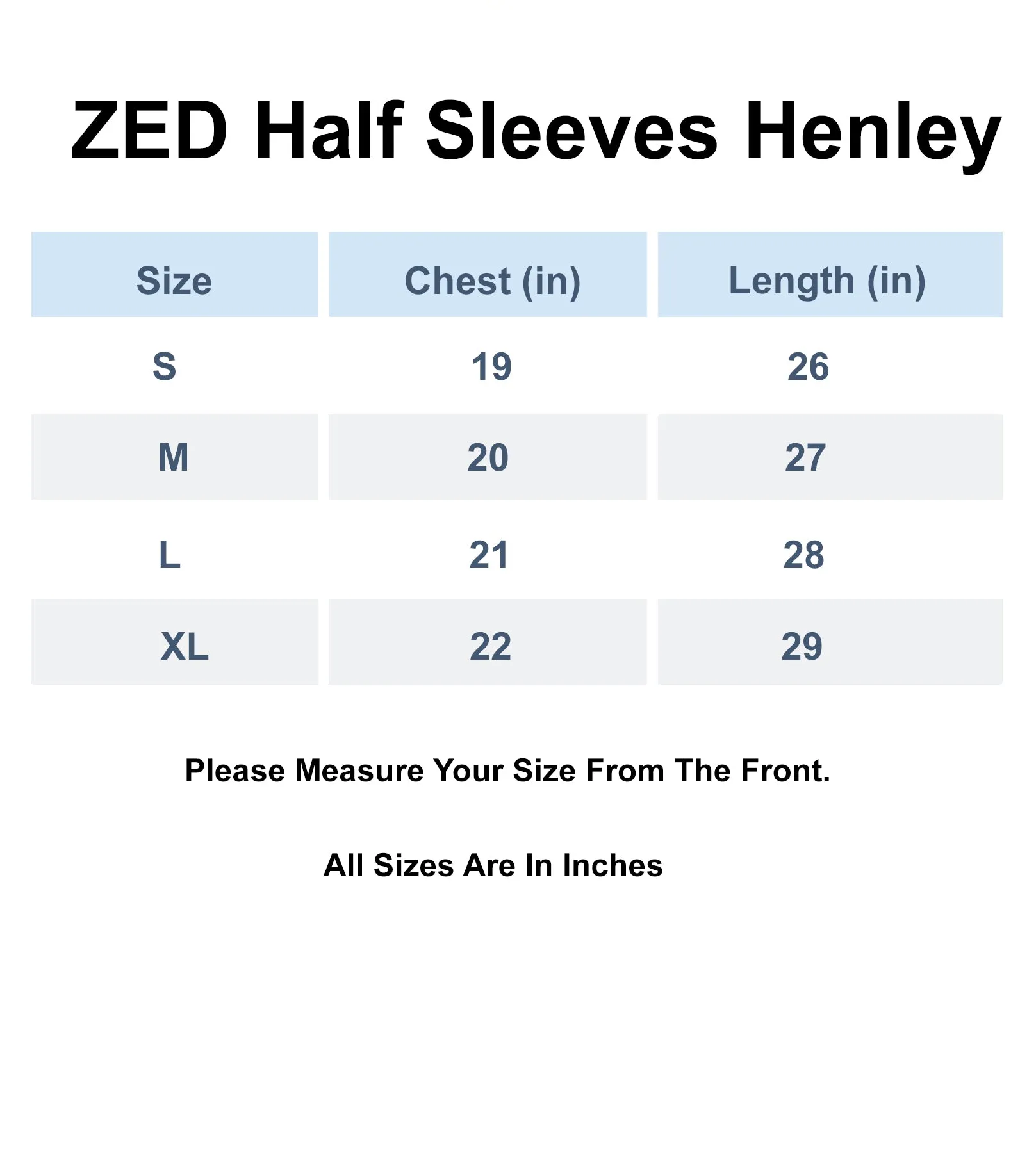 Light Blue Half Sleeves Henley