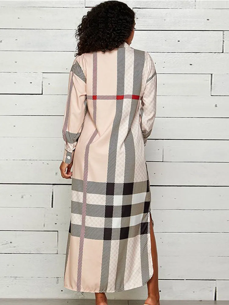 Long Sleeves Color Block Long Coats