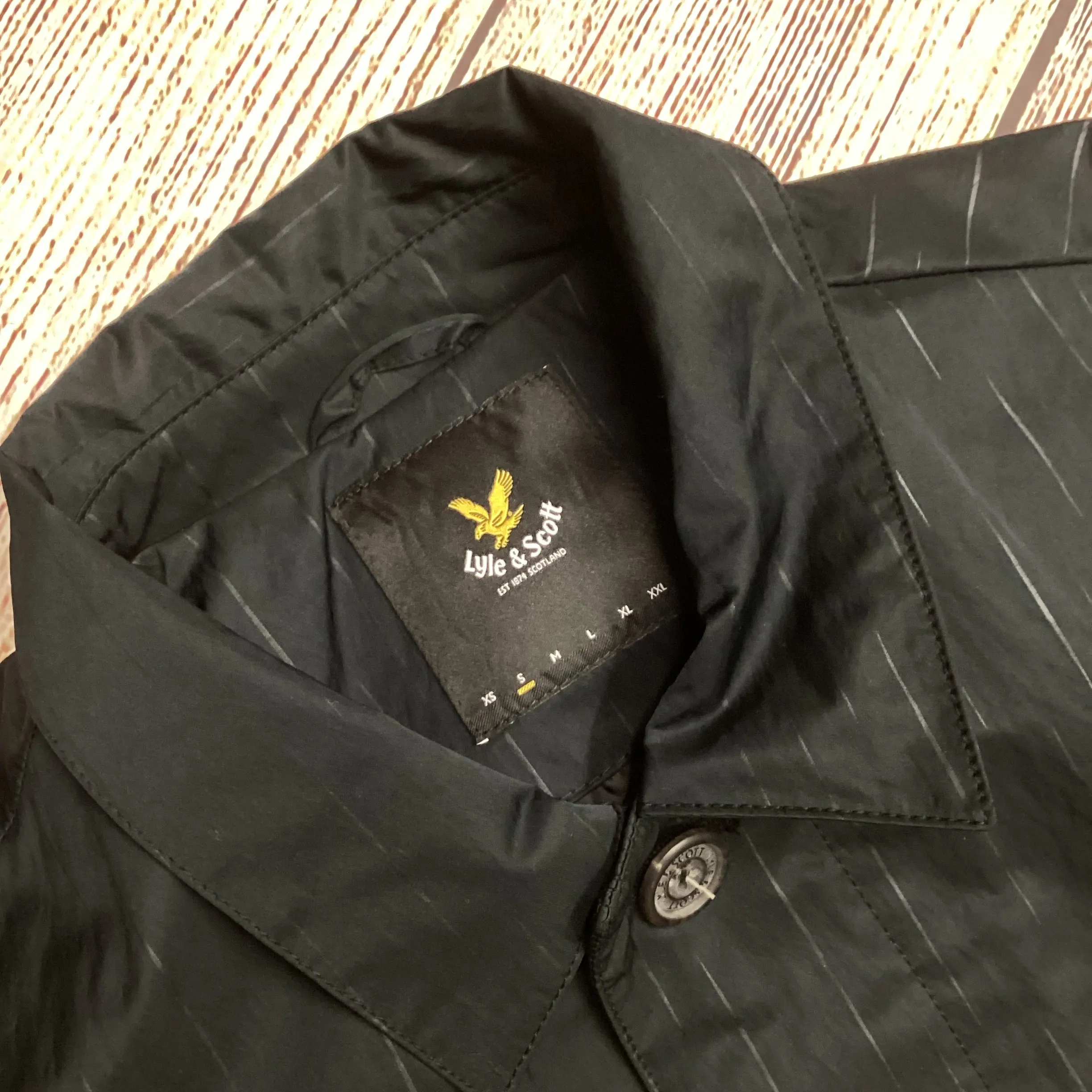 Lyle & Scott Navy Thin Lightweight Jacket Size S