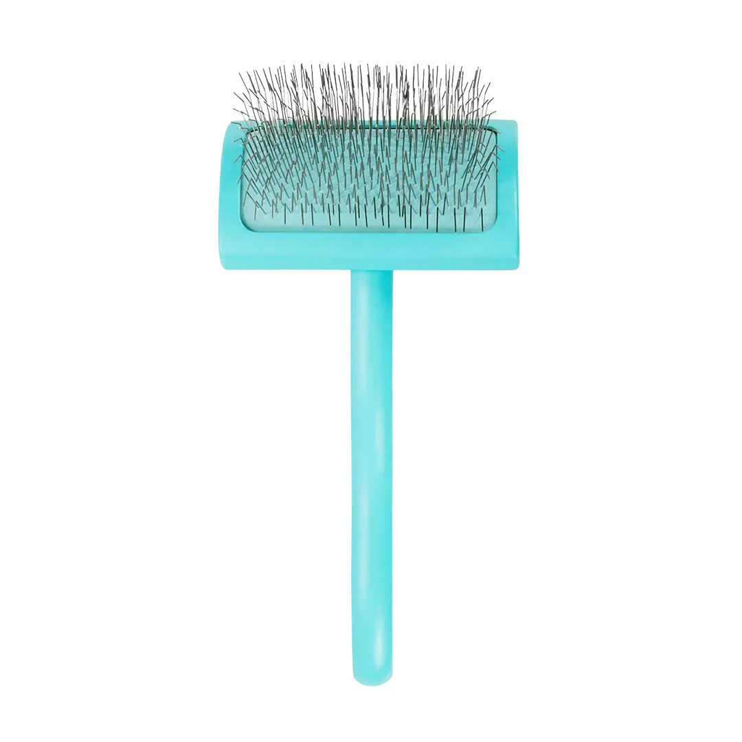 Medium Home Care Big G Teal Slicker Brush by Chris Christensen