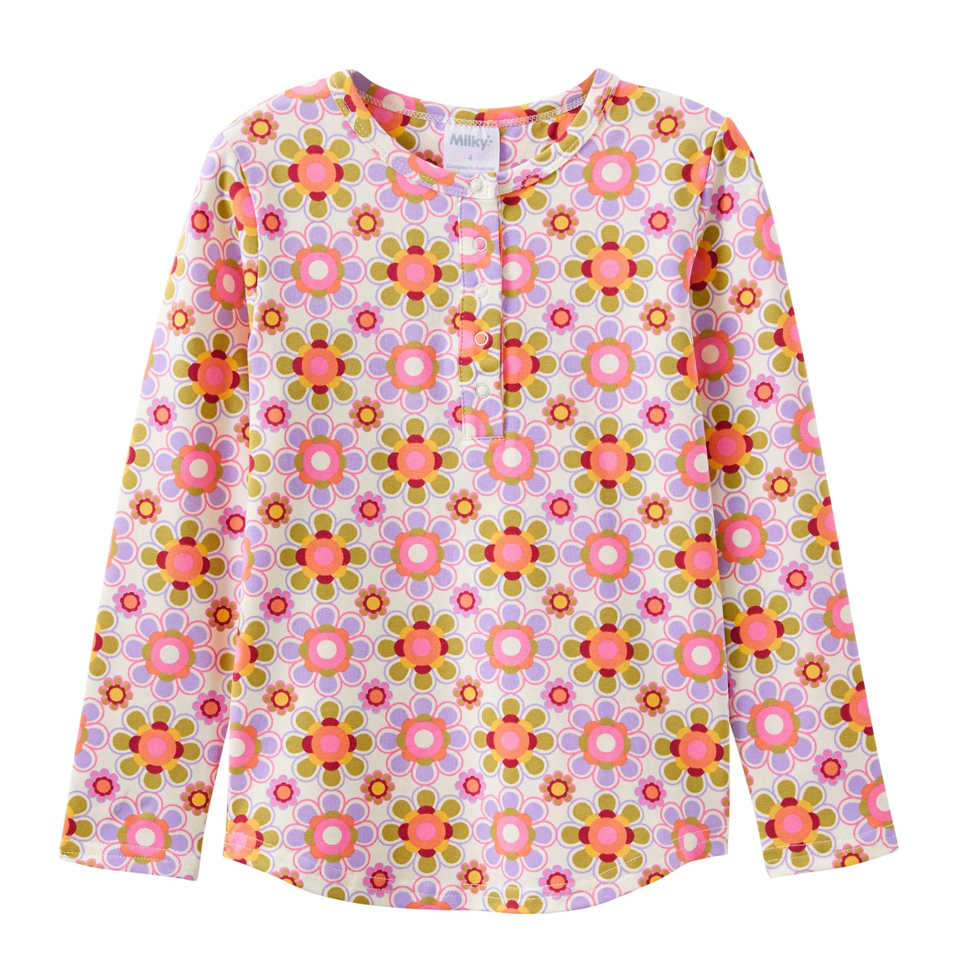 Milky Sorbet Retro Henley
