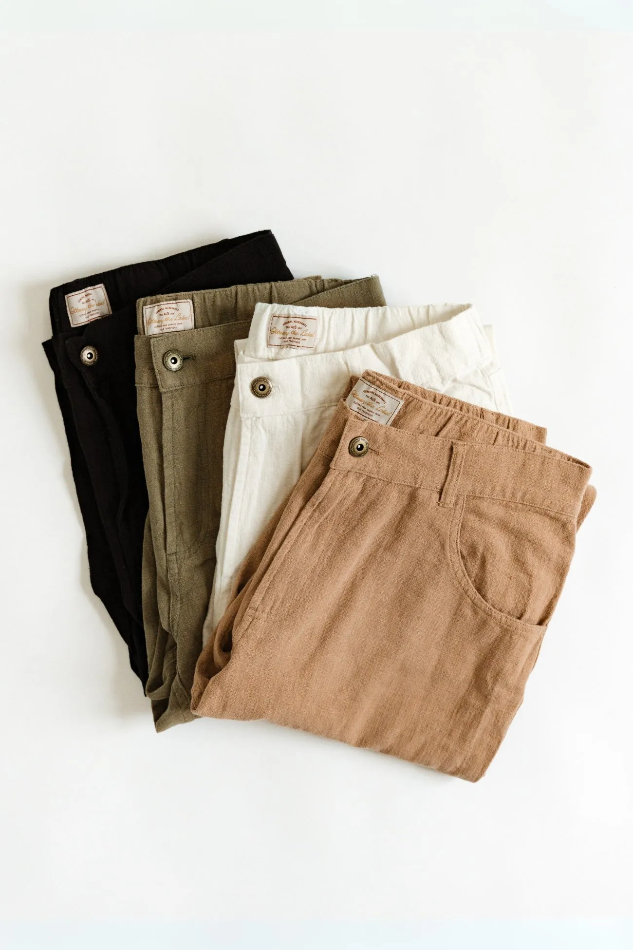Miller - Textured Linen Pants - White