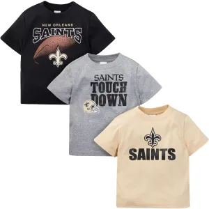 New Orleans Saints Boys 3-Pack Short Sleeve Tees