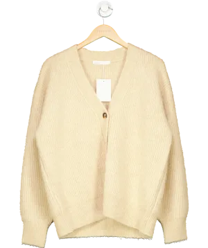 Oak   Fort Beige Wool Blend Oversized Cardigan UK S
