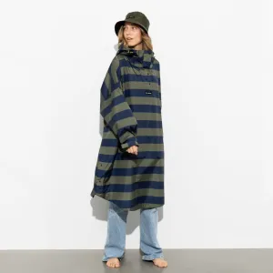 Raincoat bold stripes - navy/olive