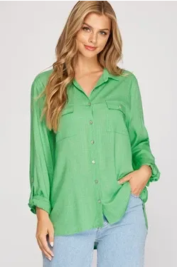 Spring is in the Air LS Blouse