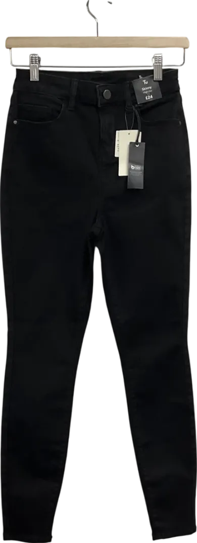 TU sainsburys Black Skinny High Rise Jeans UK 8